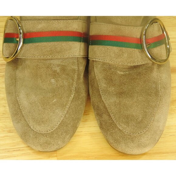 Paul Green Brown Suede Banner Slip on Flat Loafers Women's 7 Made in Austria - Picture 2 of 7